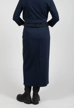 Jersey Pencil Skirt in Blue Nights
