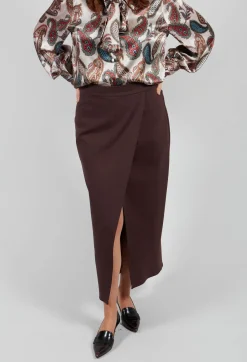 Jersey Pencil Skirt in Java