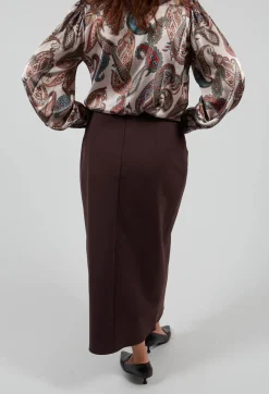 Jersey Pencil Skirt in Java