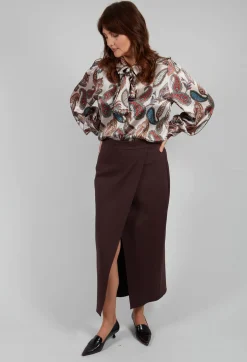 Jersey Pencil Skirt in Java