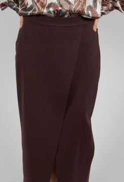 Jersey Pencil Skirt in Java