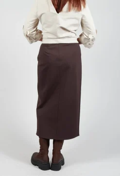 Jersey Pencil Skirt in Java