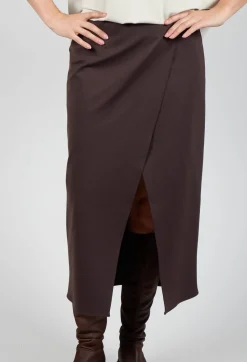 Jersey Pencil Skirt in Java