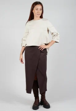Jersey Pencil Skirt in Java