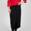 Jersey Pencil Skirt in Nero