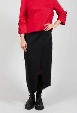 Jersey Pencil Skirt in Nero