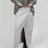 Jersey Pencil Skirt in Perla