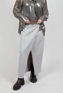 Jersey Pencil Skirt in Perla
