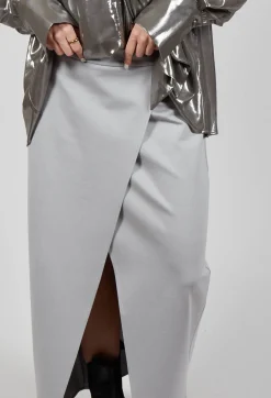 Jersey Pencil Skirt in Perla