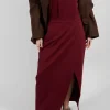 Jersey Pencil Skirt in Rumba