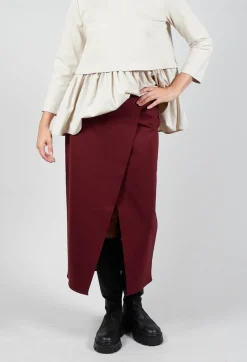 Jersey Pencil Skirt in Rumba