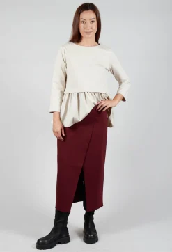 Jersey Pencil Skirt in Rumba
