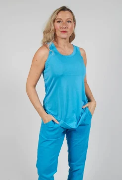 Jersey Sleeveless Top in Malibu