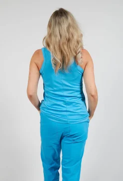 Jersey Sleeveless Top in Malibu