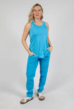 Jersey Sleeveless Top in Malibu