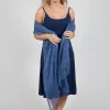 Jersey Slip Dress in Navy