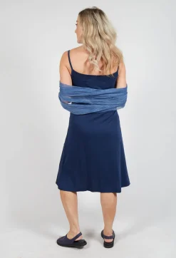 Jersey Slip Dress in Navy