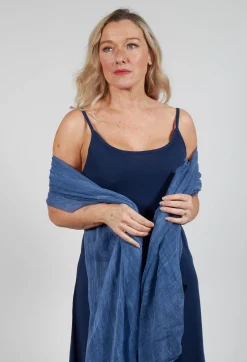 Jersey Slip Dress in Navy