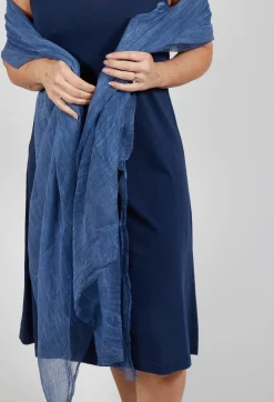 Jersey Slip Dress in Navy