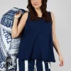 Jersey Tank Top in Navy
