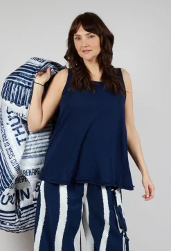 Jersey Tank Top in Navy