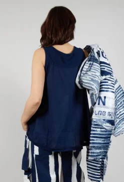 Jersey Tank Top in Navy
