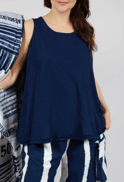 Jersey Tank Top in Navy