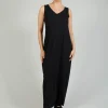 Jersey Vest Dress in Black