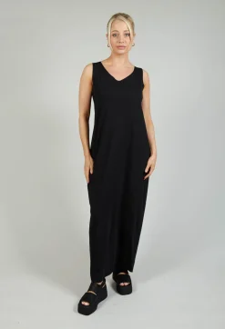 Jersey Vest Dress in Black