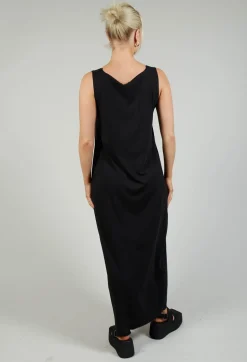 Jersey Vest Dress in Black