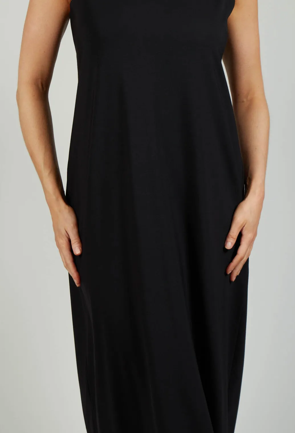 Jersey Vest Dress in Black