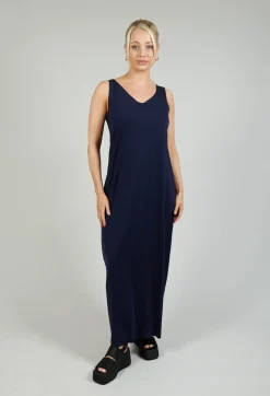 Jersey Vest Dress in Blue