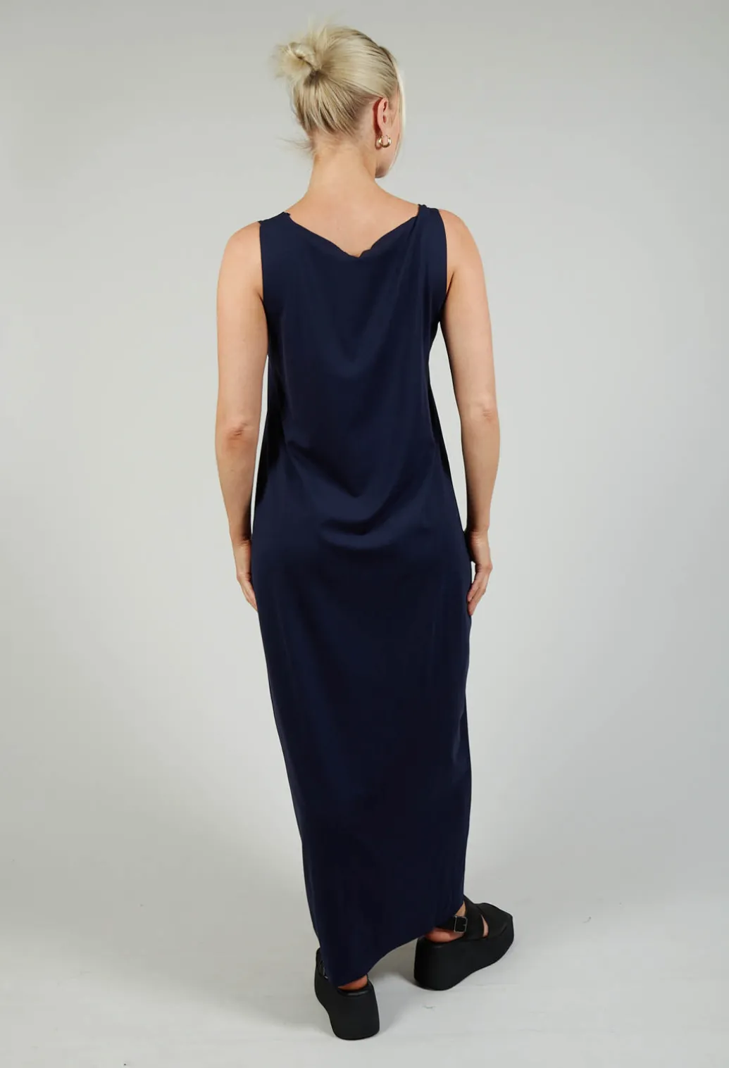 Jersey Vest Dress in Blue