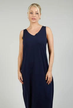 Jersey Vest Dress in Blue