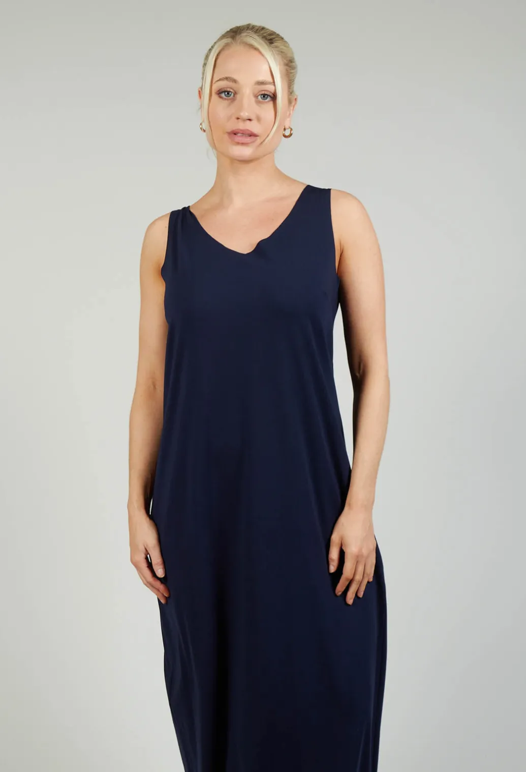 Jersey Vest Dress in Blue