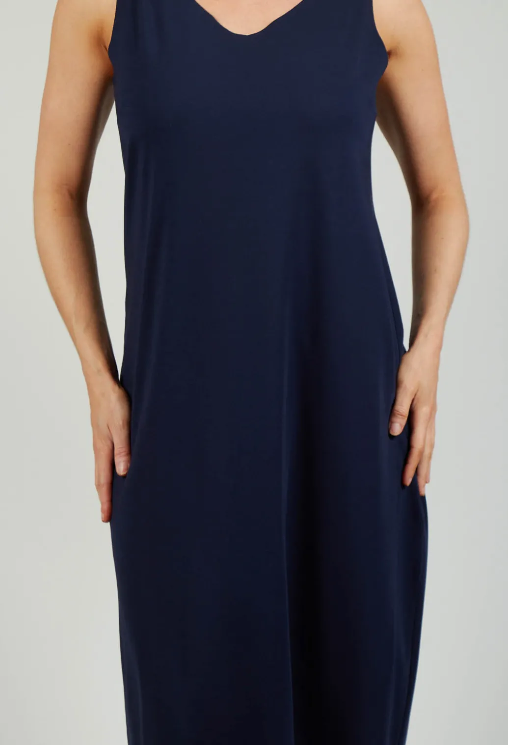Jersey Vest Dress in Blue