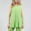 Jersey Vest in Lime