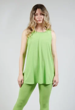 Jersey Vest in Lime
