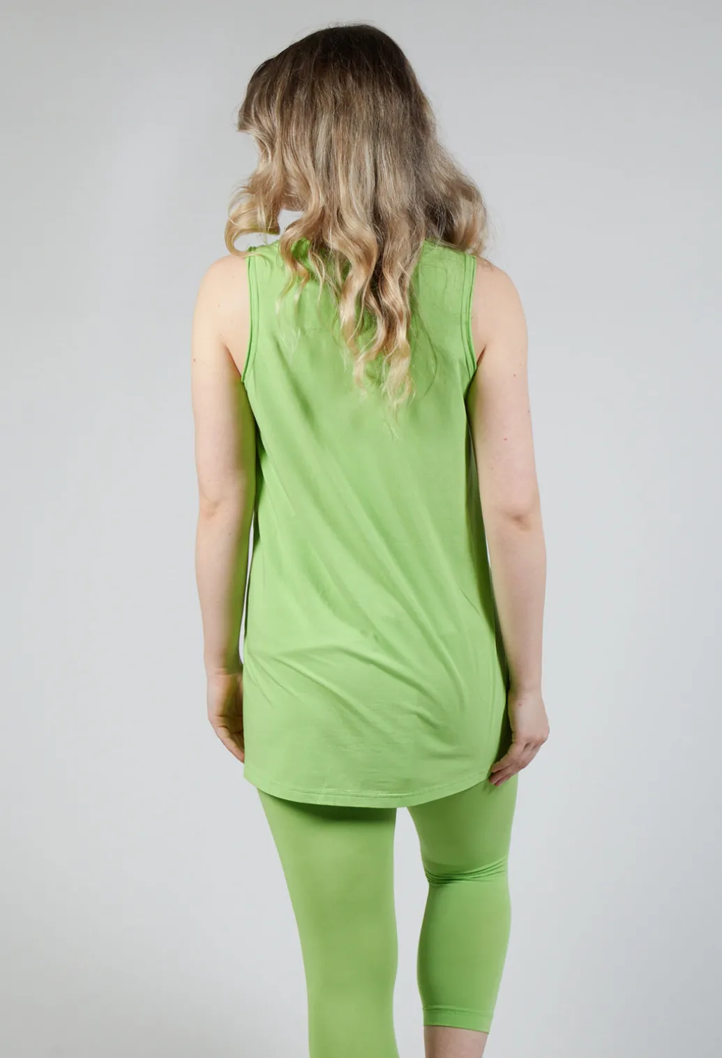 Jersey Vest in Lime