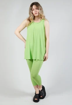 Jersey Vest in Lime