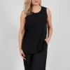 Jersey Vest Top in Black Jersey Vest Top in Black