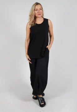 Jersey Vest Top in Black Jersey Vest Top in Black