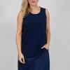 Jersey Vest Top in Navy Jersey Vest Top in Navy