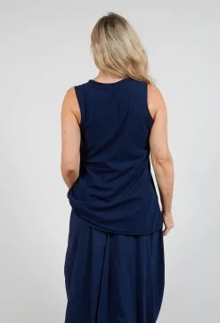 Jersey Vest Top in Navy Jersey Vest Top in Navy
