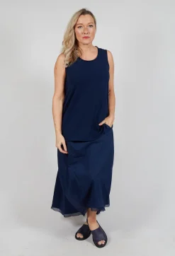 Jersey Vest Top in Navy Jersey Vest Top in Navy