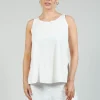 Jersey Vest Top in White