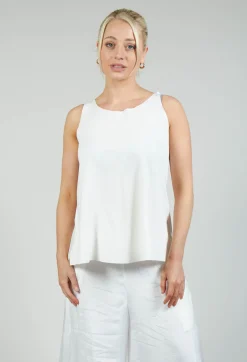 Jersey Vest Top in White