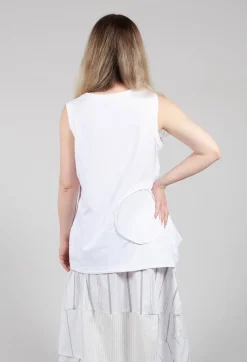 Jersey Vest Top in White