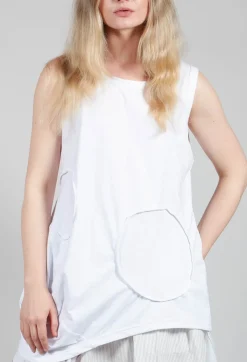 Jersey Vest Top in White