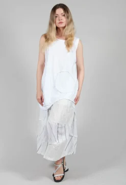 Jersey Vest Top in White